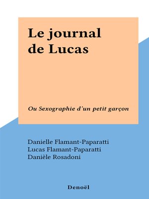 cover image of Le journal de Lucas